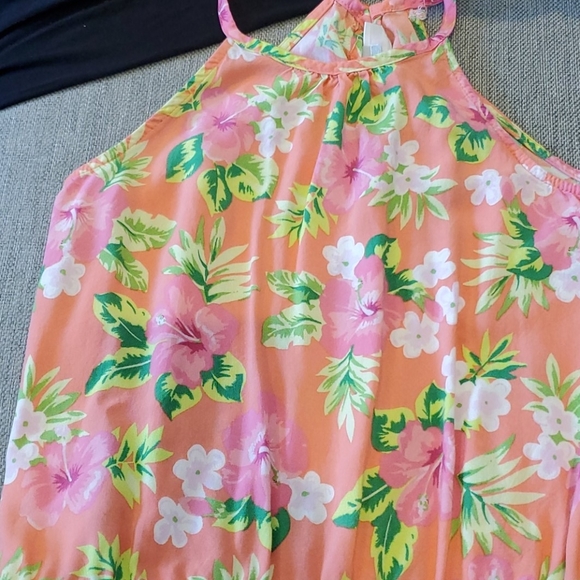 3 for $10 TCP Childrens Place Aloha Hawaiian Short Halter one piece Romper sz 10 - Picture 4 of 5